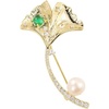 image:imageGifts for Wife Anniversary Brooch for Women Pearl Brooch Real 910mm AAA Quality Handpicked Nature Pearls and D Color Moissanite  Gifts for Mom Girlfriend Her NO11368
