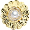 image:imageGifts for Wife Anniversary Brooch for Women Pearl Brooch Real 910mm AAA Quality Handpicked Nature Pearls and D Color Moissanite  Gifts for Mom Girlfriend Her NO11414