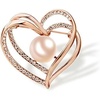 image:imageGifts for Wife Anniversary Brooch for Women Pearl Brooch Real 910mm AAA Quality Handpicked Nature Pearls and D Color Moissanite  Gifts for Mom Girlfriend Her NO11397
