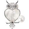image:imageGifts for Wife Anniversary Brooch for Women Pearl Brooch Real 910mm AAA Quality Handpicked Nature Pearls and D Color Moissanite  Gifts for Mom Girlfriend Her NO11362