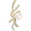image:imageGifts for Wife Anniversary Brooch for Women Pearl Brooch Real 910mm AAA Quality Handpicked Nature Pearls and D Color Moissanite  Gifts for Mom Girlfriend Her NO11422
