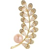 image:imageGifts for Wife Anniversary Brooch for Women Pearl Brooch Real 910mm AAA Quality Handpicked Nature Pearls and D Color Moissanite  Gifts for Mom Girlfriend Her NO11380