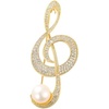 image:imageGifts for Wife Anniversary Brooch for Women Pearl Brooch Real 910mm AAA Quality Handpicked Nature Pearls and D Color Moissanite  Gifts for Mom Girlfriend Her NO11381
