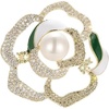 image:imageGifts for Wife Anniversary Brooch for Women Pearl Brooch Real 910mm AAA Quality Handpicked Nature Pearls and D Color Moissanite  Gifts for Mom Girlfriend Her NO11364