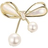 image:imageGifts for Wife Anniversary Brooch for Women Pearl Brooch Real 910mm AAA Quality Handpicked Nature Pearls and D Color Moissanite  Gifts for Mom Girlfriend Her NO11391