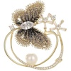 image:imageGifts for Wife Anniversary Brooch for Women Pearl Brooch Real 910mm AAA Quality Handpicked Nature Pearls and D Color Moissanite  Gifts for Mom Girlfriend Her NO11351