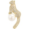 image:imageGifts for Wife Anniversary Brooch for Women Pearl Brooch Real 910mm AAA Quality Handpicked Nature Pearls and D Color Moissanite  Gifts for Mom Girlfriend Her NO11438