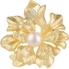 image:imageGifts for Wife Anniversary Brooch for Women Pearl Brooch Real 910mm AAA Quality Handpicked Nature Pearls and D Color Moissanite  Gifts for Mom Girlfriend Her NO11355