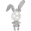 image:imageGifts for Wife Anniversary Brooch for Women Pearl Brooch Real 910mm AAA Quality Handpicked Nature Pearls and D Color Moissanite  Gifts for Mom Girlfriend Her NO11416
