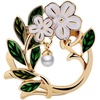image:imageGifts for Wife Anniversary Brooch for Women Pearl Brooch Real AAA Quality Handpicked Nature Pearls and D Color Moissanite  Gifts for Mom Girlfriend Her NO11209
