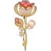 image:imageGifts for Wife Anniversary Brooch for Women Pearl Brooch Real AAA Quality Handpicked Nature Pearls and D Color Moissanite  Gifts for Mom Girlfriend Her NO11199