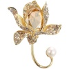 image:imageGifts for Wife Anniversary Brooch for Women Pearl Brooch Real AAA Quality Handpicked Nature Pearls and D Color Moissanite  Gifts for Mom Girlfriend Her NO11142