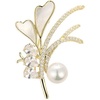 image:imageGifts for Wife Anniversary Brooch for Women Pearl Brooch Real AAA Quality Handpicked Nature Pearls and D Color Moissanite  Gifts for Mom Girlfriend Her NO11167