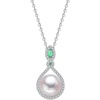 image:imageNONNYL Freshwater Cultured Pearl Necklaces for Women Jewelry  Sterling Silver White Pearls Pendant  Christmas Gifts for Wife Mom Girlfriend Anniversary Birthday Fine Jewelry Gifts for Her