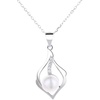 image:imageNONNYL Freshwater Cultured White Real 89mm Pearl Pendant Necklaces for Women Christmas Gifts for Wife Mom Girlfriend Anniversary Birthday Fine Jewelry Gifts for Her