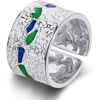 image:imageNONNYL Ring for Women Jewelry rings Gifts S925 Sterling Silver Ring Gifts for Wife Mom Girlfriend Anniversary Birthday Fine Jewelry Gifts for Her NO11522