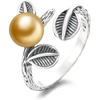 image:imageNONNYL Wife Jewelry Gifts  Genuine South Sea Golden Pearl Jewelry Rings for Women Birthday Jewelry for Girlfriend Valentines Day for Wife Mothers Day for Mom Grandma NO33265