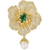 image:imageNonnyl Elegant Pearl Flower Designer Brooch Pins Broches Costume Jewelry For Women Fashion Christmas Gifts Wife Mom Girlfriend Anniversary Birthday Fine Jewelry Gifts for HerCamellia brooch