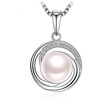 image:imagePearl Necklace amp Real Freshwater Cultured White Pearl Necklaces for Women Jewelry Sterling Silver Pendants 89 mm Pearl 18 inch Chain for Wife Mom Birthday Gifts for Women