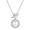 image:imagePearl Necklaces for Women Jewelry Gifts Sterling Silver Genuine White Freshwater Cultured Pearls Pendant Necklace 18 inch Chain