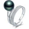 image:imageTahitian Black Pearl Rings Jewelry For Women Fashion Christmas Gifts Wife Mom Girlfriend Anniversary Birthday Fine Jewelry Gifts for Her NO33222