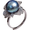 image:imageTahitian Black Pearl Rings Jewelry For Women Fashion Christmas Gifts Wife Mom Girlfriend Anniversary Birthday Fine Jewelry Gifts for Her NO33241
