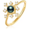 image:imageTahitian Black Pearl Rings Jewelry For Women Fashion Christmas Gifts Wife Mom Girlfriend Anniversary Birthday Fine Jewelry Gifts for Her NO33259