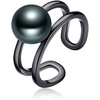 image:imageTahitian Black Pearl Rings Jewelry For Women Fashion Christmas Gifts Wife Mom Girlfriend Anniversary Birthday Fine Jewelry Gifts for Her NO33264