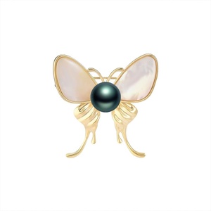 image:imageBlack Tahiti Pearl Brooch Broches Jewelry For Women Fashion Christmas Gifts Wife Mom Girlfriend Anniversary Birthday Fine Jewelry Gifts for Her NO11327
