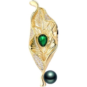 image:imageBlack Tahiti Pearl Brooch Broches Jewelry For Women Fashion Christmas Gifts Wife Mom Girlfriend Anniversary Birthday Fine Jewelry Gifts for Her NO11332
