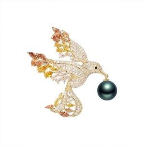 image:imageBlack Tahiti Pearl Brooch Broches Jewelry For Women Fashion Christmas Gifts Wife Mom Girlfriend Anniversary Birthday Fine Jewelry Gifts for Her NO11333