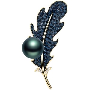 image:imageBlack Tahiti Pearl Brooch Broches Jewelry For Women Fashion Christmas Gifts Wife Mom Girlfriend Anniversary Birthday Fine Jewelry Gifts for Her NO11343