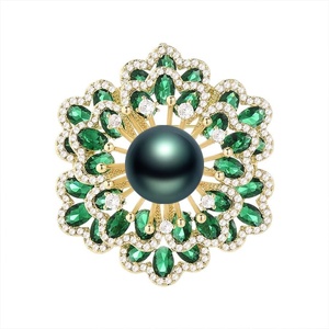 image:imageBlack Tahiti Pearl Brooch Broches Jewelry For Women Fashion Christmas Gifts Wife Mom Girlfriend Anniversary Birthday Fine Jewelry Gifts for Her NO11355