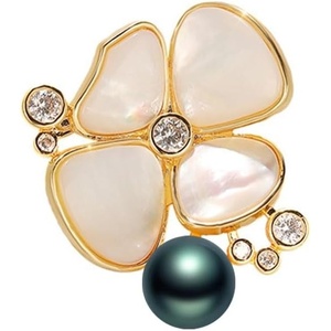 image:imageBlack Tahiti Pearl Brooch Broches Jewelry For Women Fashion Christmas Gifts Wife Mom Girlfriend Anniversary Birthday Fine Jewelry Gifts for Her NO11367