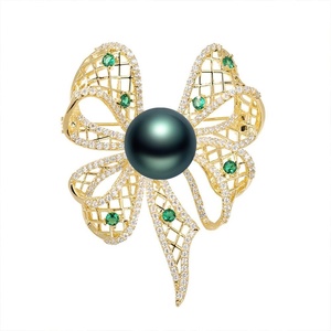 image:imageBlack Tahiti Pearl Brooch Broches Jewelry For Women Fashion Christmas Gifts Wife Mom Girlfriend Anniversary Birthday Fine Jewelry Gifts for Her NO11372