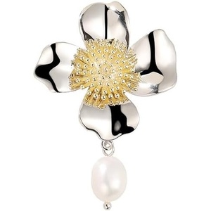 image:imageGifts for Wife Anniversary Brooch for Women Pearl Brooch Real 910mm AAA Quality Handpicked Nature Pearls and D Color Moissanite  Gifts for Mom Girlfriend Her NO11424