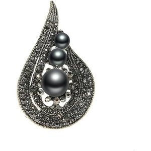 image:imageGifts for Wife Anniversary Brooch for Women Pearl Brooch Real 910mm AAA Quality Handpicked Nature Pearls and D Color Moissanite  Gifts for Mom Girlfriend Her NO11421