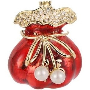 image:imageGifts for Wife Anniversary Brooch for Women Pearl Brooch Real 910mm AAA Quality Handpicked Nature Pearls and D Color Moissanite  Gifts for Mom Girlfriend Her NO11348