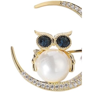 image:imageGifts for Wife Anniversary Brooch for Women Pearl Brooch Real 910mm AAA Quality Handpicked Nature Pearls and D Color Moissanite  Gifts for Mom Girlfriend Her NO11387