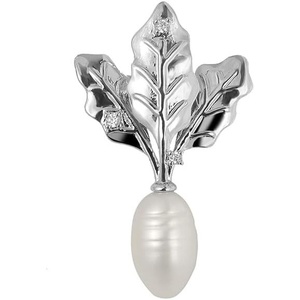image:imageGifts for Wife Anniversary Brooch for Women Pearl Brooch Real 910mm AAA Quality Handpicked Nature Pearls and D Color Moissanite  Gifts for Mom Girlfriend Her NO11383