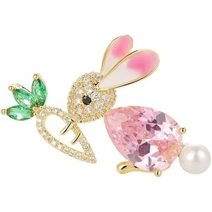 image:imageGifts for Wife Anniversary Brooch for Women Pearl Brooch Real AAA Quality Handpicked Nature Pearls and D Color Moissanite  Gifts for Mom Girlfriend Her NO11193