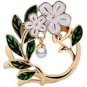 image:imageGifts for Wife Anniversary Brooch for Women Pearl Brooch Real AAA Quality Handpicked Nature Pearls and D Color Moissanite  Gifts for Mom Girlfriend Her NO11209