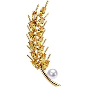 image:imageGifts for Wife Anniversary Brooch for Women Pearl Brooch Real AAA Quality Handpicked Nature Pearls and D Color Moissanite  Gifts for Mom Girlfriend Her NO11205