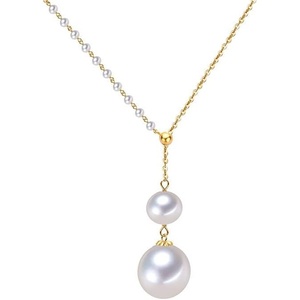 image:imageNONNYL 14K Gold Plated Sterling Silver necklace Freshwater Pearl Necklaces for Women Christmas Gifts for Mom Wife Anniversary Birthday Jewelry Gifts for Her