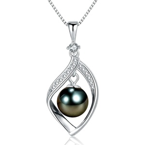 image:imageNONNYL Birthdays Gifts for Women Wife AnniversaryTahitian Black Pearl NecklaceMothers Day Gifts for Mom Girlfriend Fine Jewelry Valentines Christmas Gift for Her