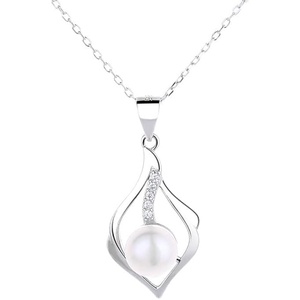 image:imageNONNYL Freshwater Cultured White Real 89mm Pearl Pendant Necklaces for Women Christmas Gifts for Wife Mom Girlfriend Anniversary Birthday Fine Jewelry Gifts for Her