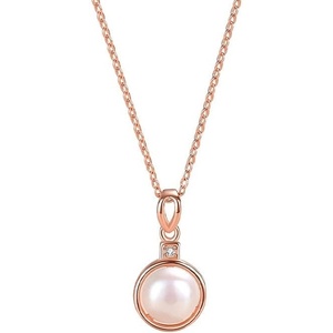 image:imageNONNYL Sterling Silver Freshwater Cultured Pearl Pendant Necklaces for Women Jewelry White Pearls  Christmas Gifts for Wife Mom Girlfriend Anniversary Birthday Fine Jewelry Gifts for Her