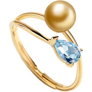 image:imageNONNYL Wife Jewelry Gifts  Genuine South Sea Golden Pearl Jewelry Rings for Women Birthday Jewelry for Girlfriend Valentines Day for Wife Mothers Day for Mom Grandma NO33246