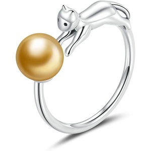 image:imageNONNYL Wife Jewelry Gifts  Genuine South Sea Golden Pearl Jewelry Rings for Women Birthday Jewelry for Girlfriend Valentines Day for Wife Mothers Day for Mom Grandma NO33253