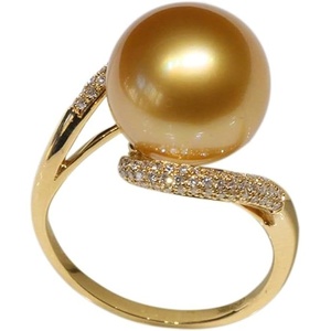 image:imageNONNYL Wife Jewelry Gifts  Genuine South Sea Golden Pearl Jewelry Rings for Women Birthday Jewelry for Girlfriend Valentines Day for Wife NO3323
